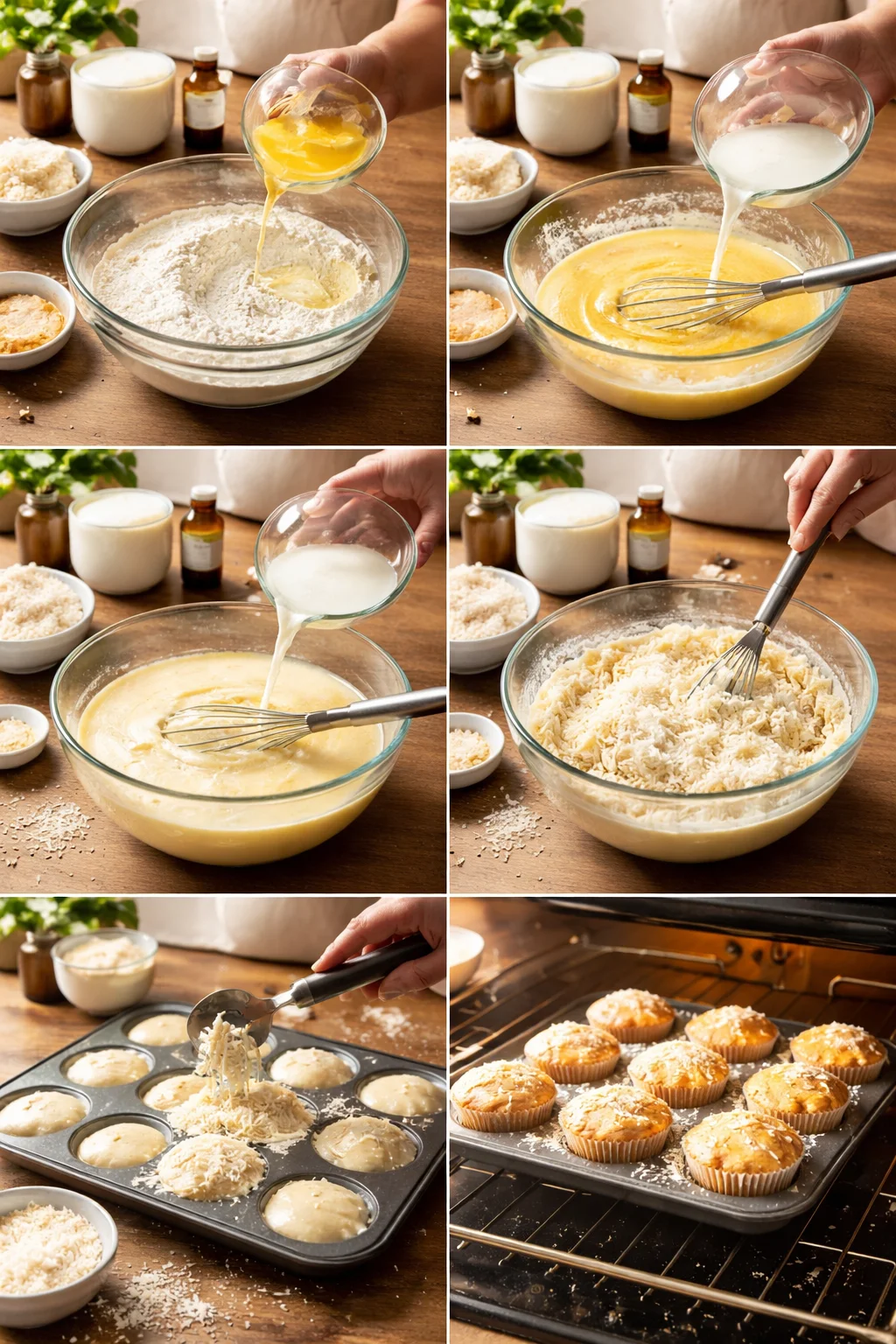 Soft & Fluffy Coconut Muffins