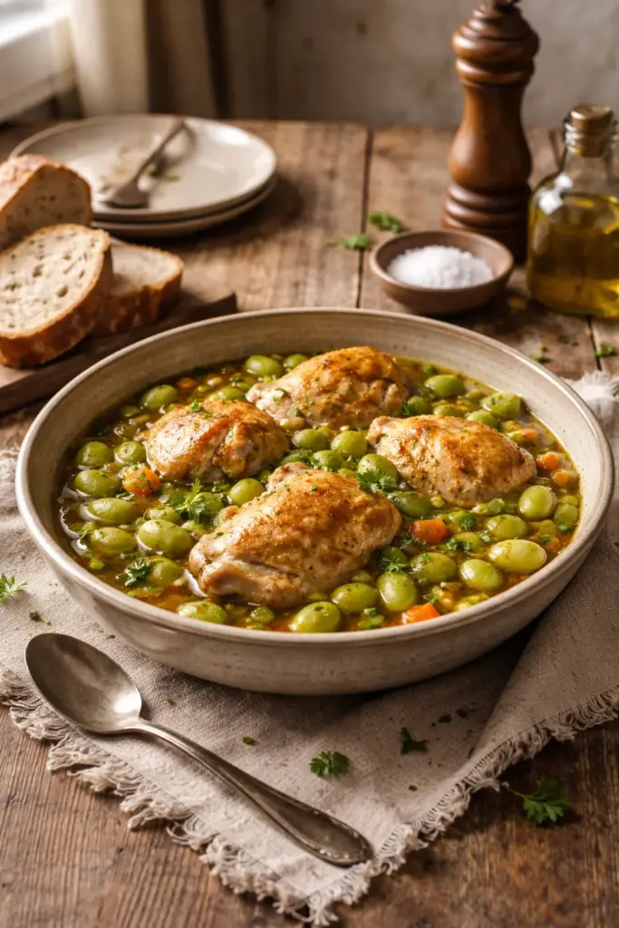 Southern Chicken and Lima Beans