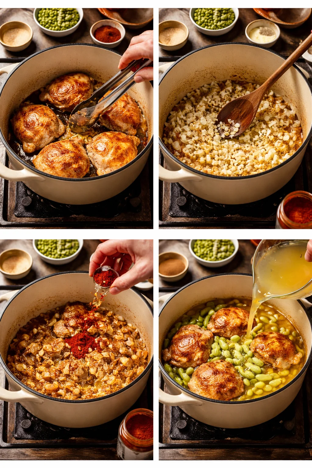 Southern Chicken and Lima Beans