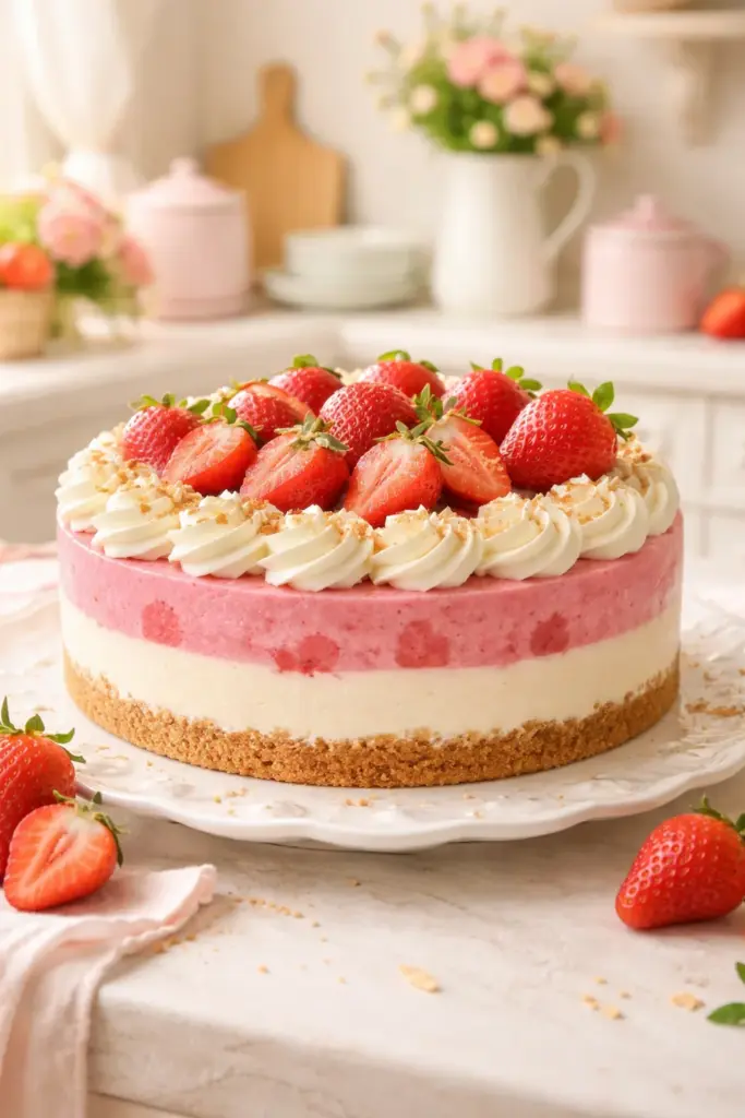 Strawberry Shortcake Cheesecake