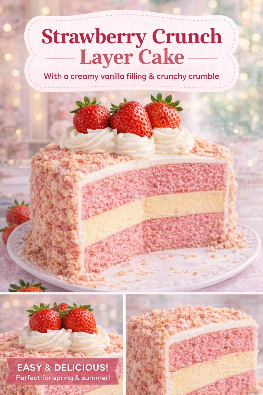 Strawberry Shortcake Cheesecake