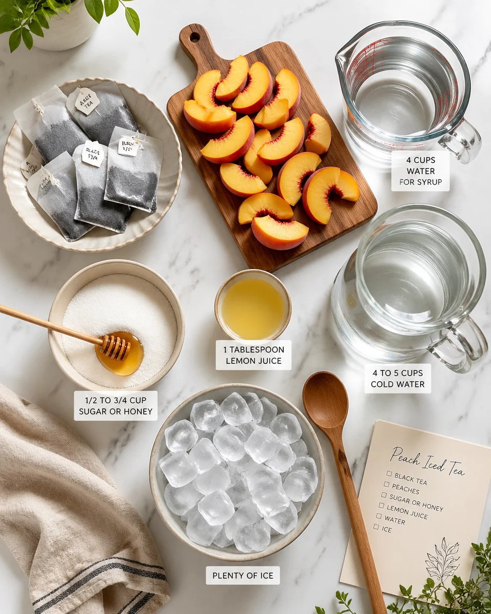 Sweet Peach Iced Tea