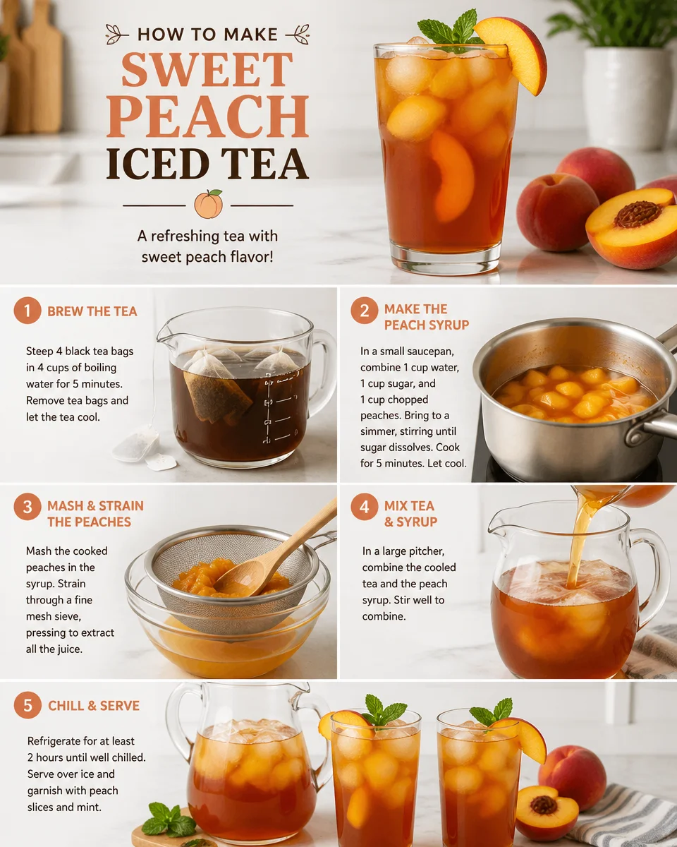 SWEET PEACH ICED TEA