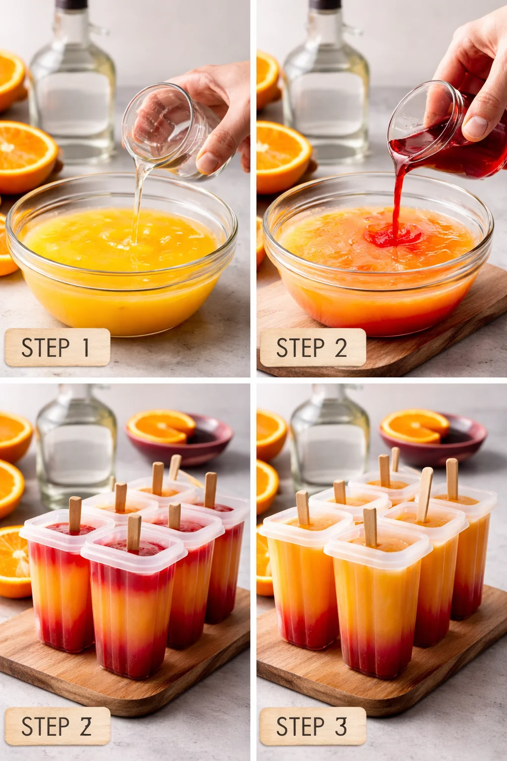 TEQUILA SUNRISE BOOZY POPSICLES