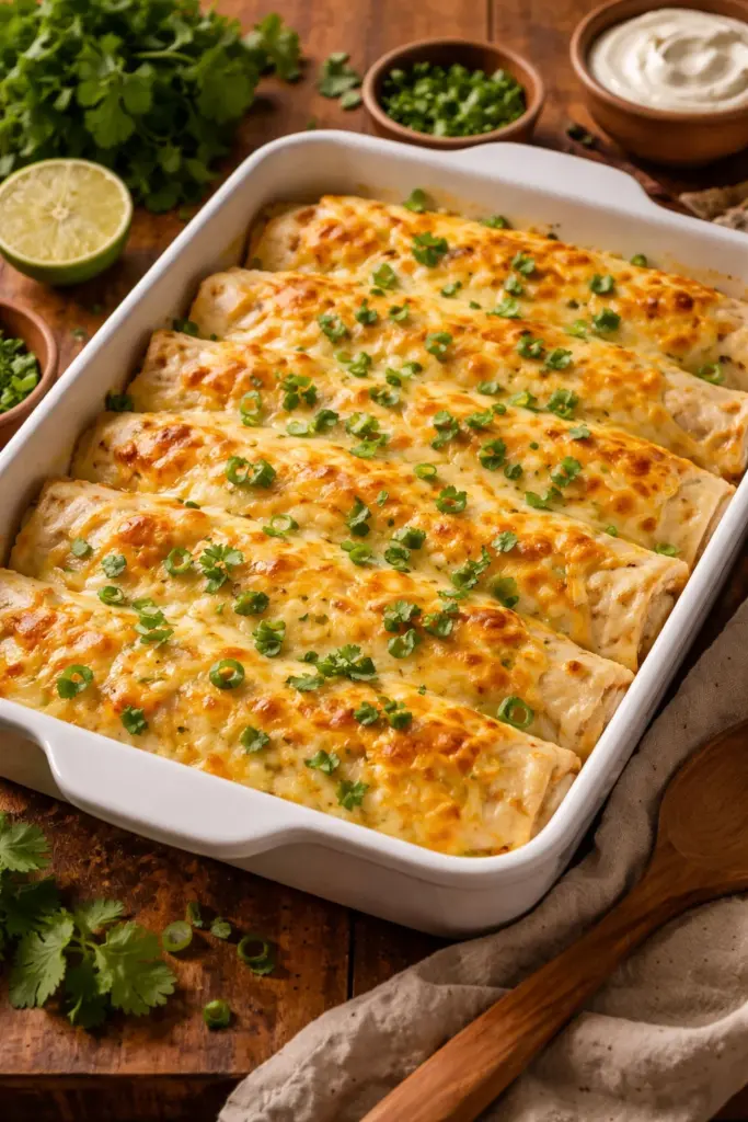 White Chicken Enchiladas