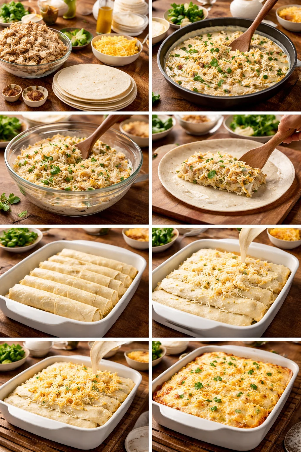 White Chicken Enchiladas