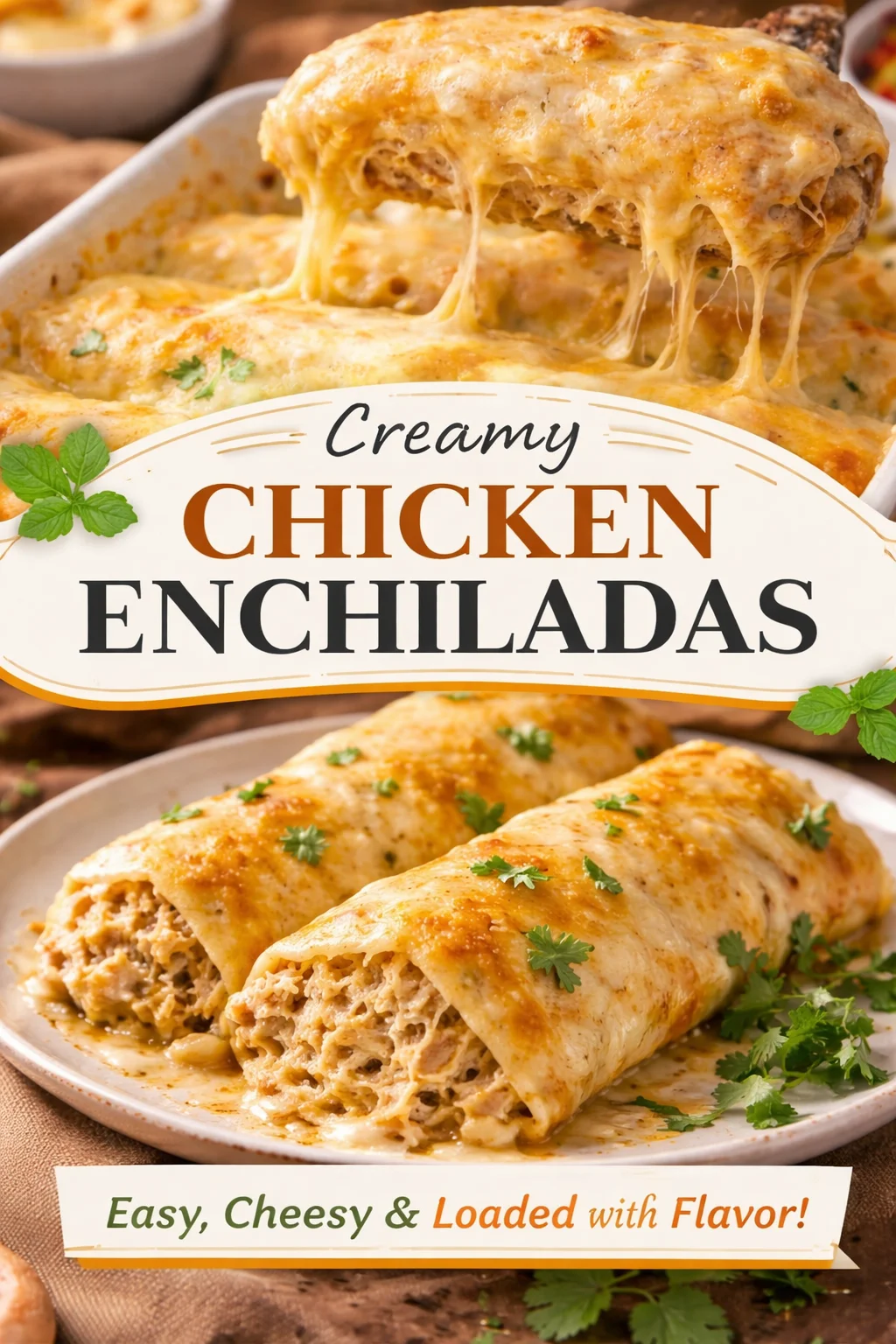 White Chicken Enchiladas