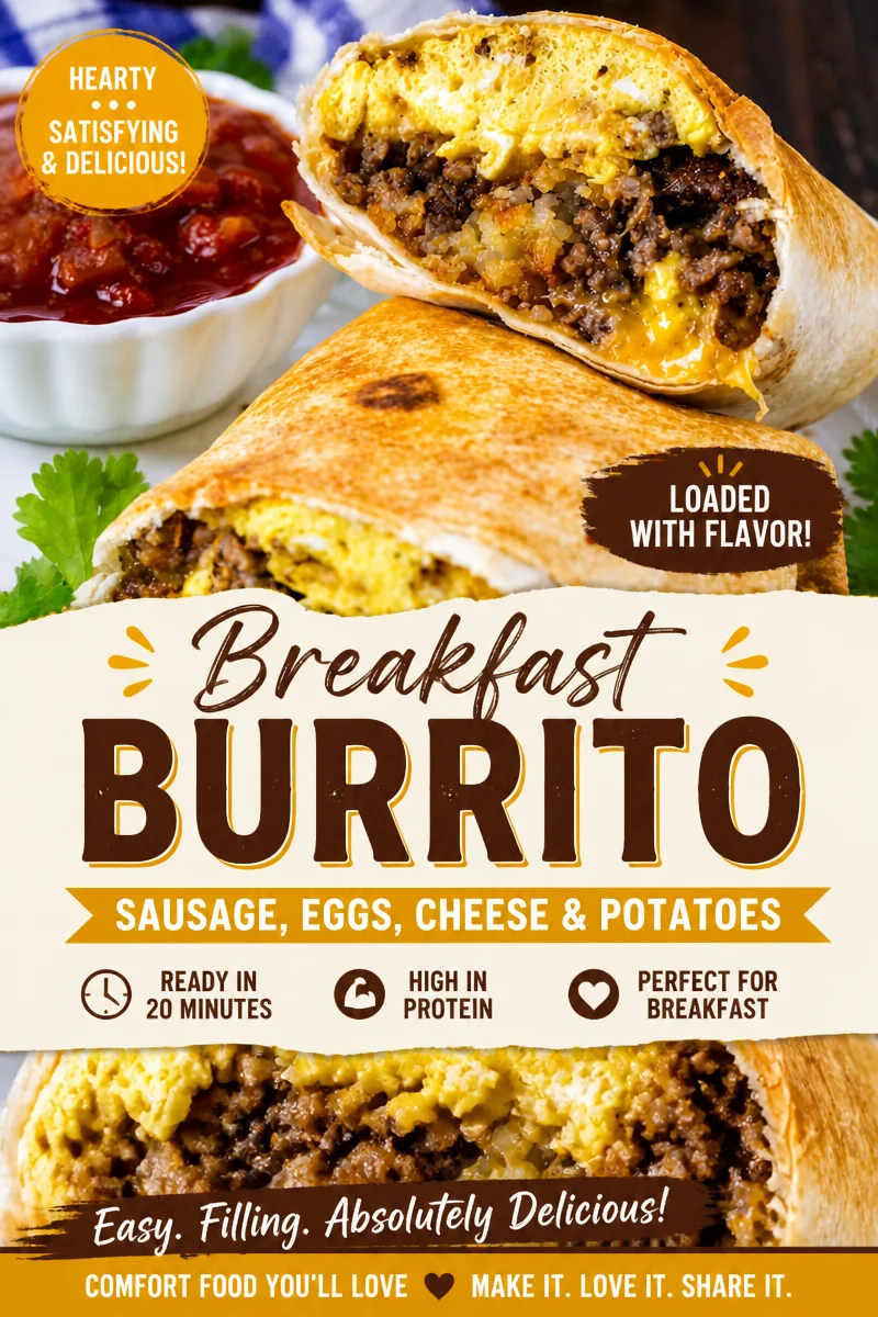 Air Fryer Bacon and Egg Breakfast Burritos