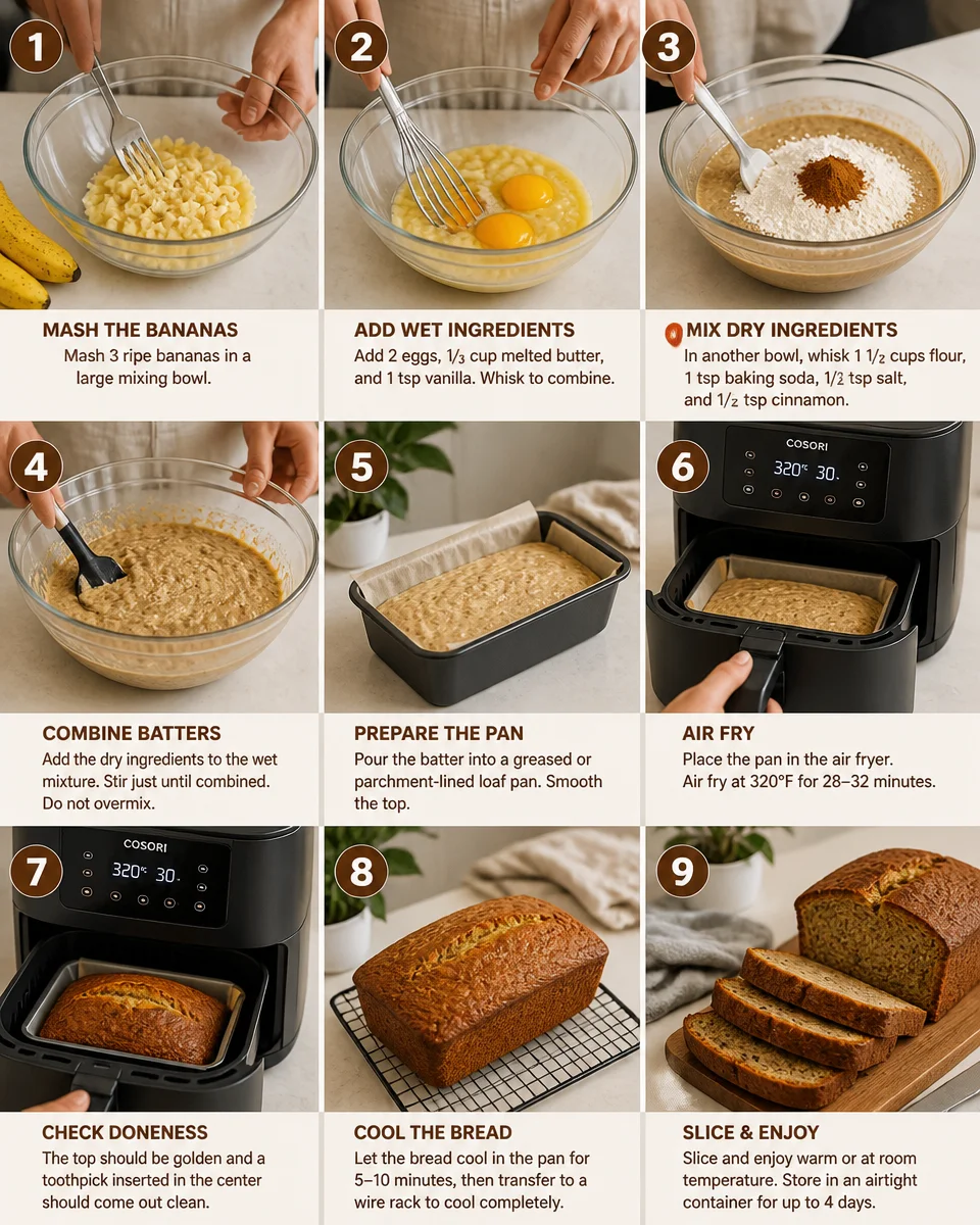 Air Fryer Banana Bread