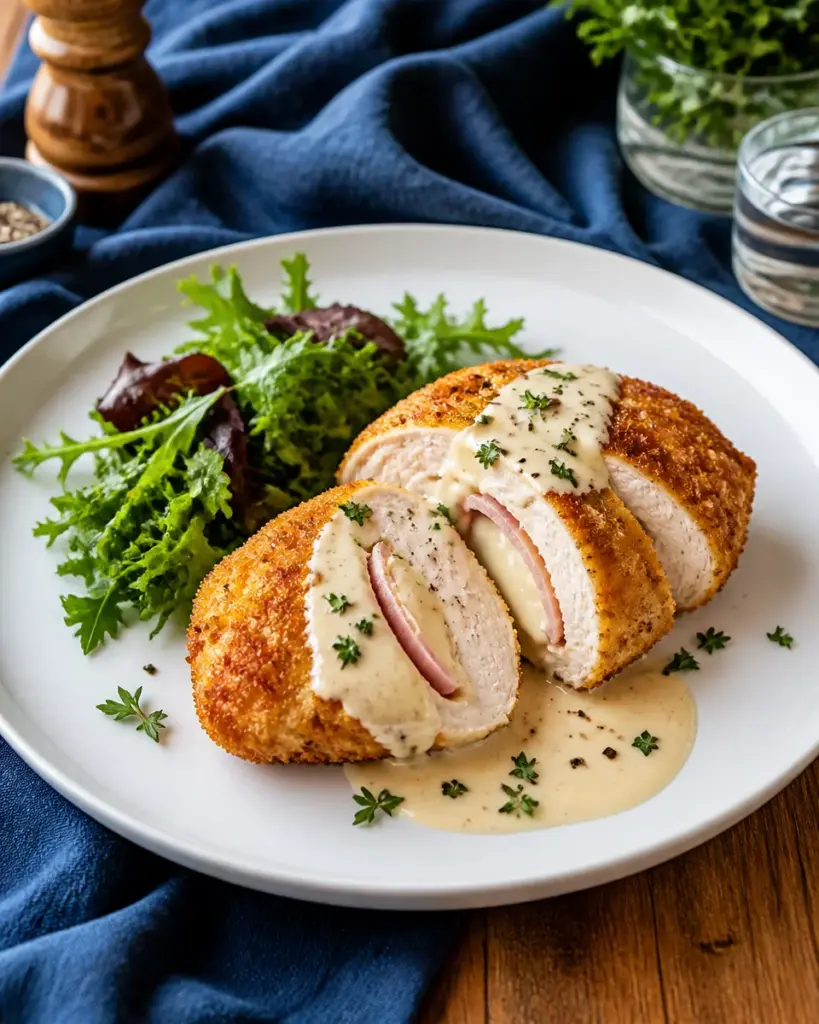 Air Fryer Chicken Cordon Bleu