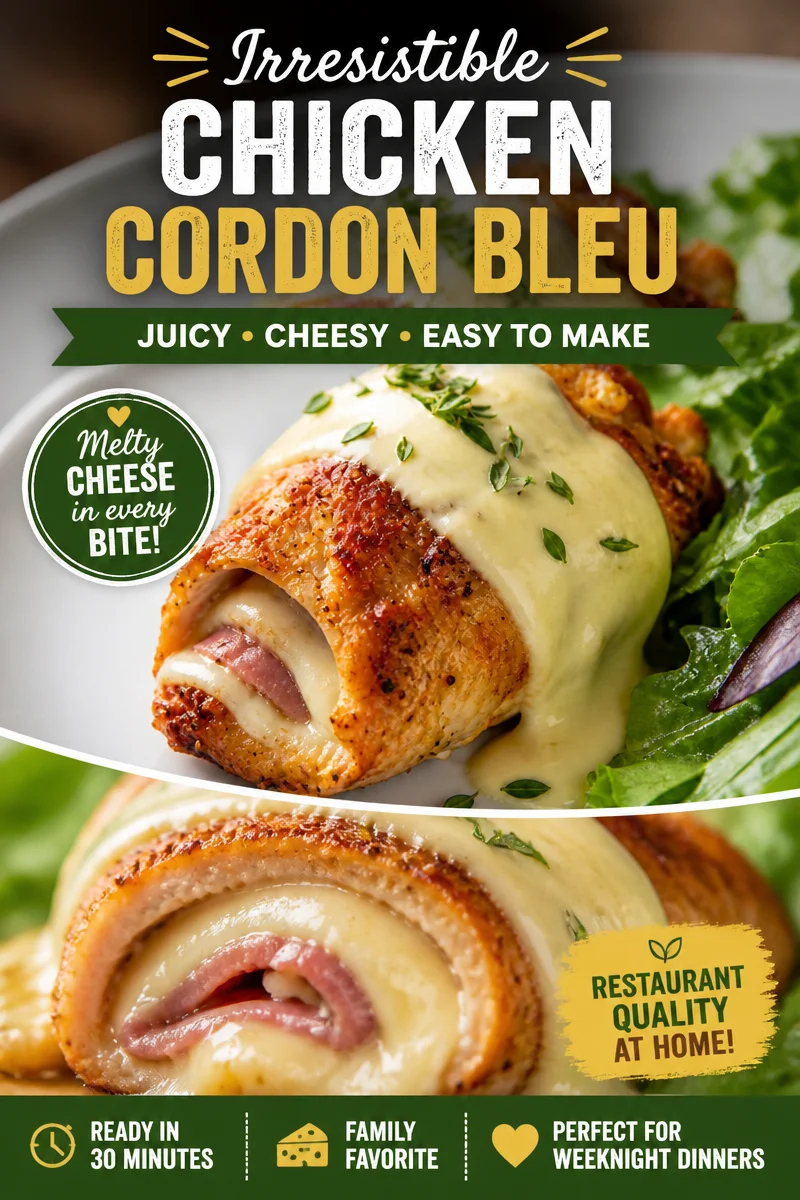Air Fryer Chicken Cordon Bleu