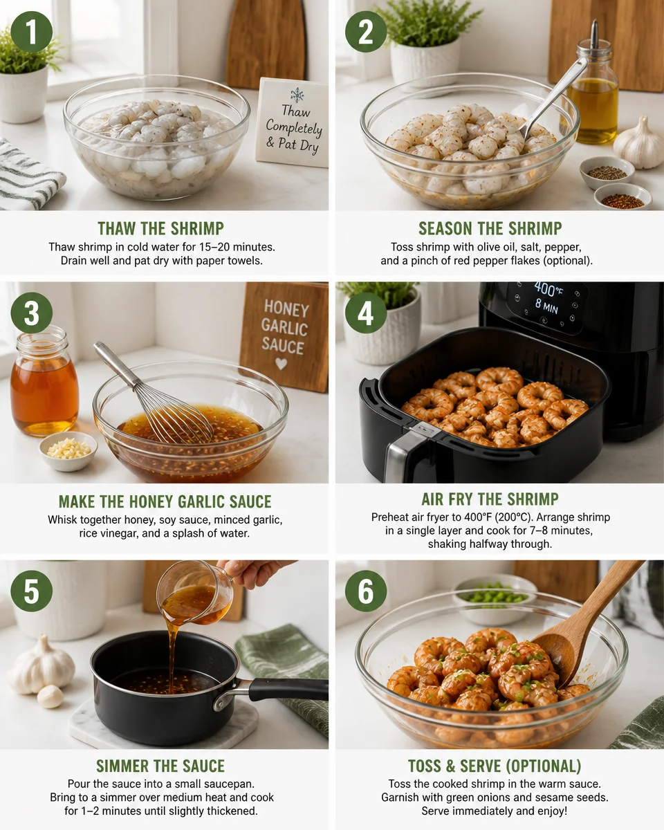 Air Fryer Honey Garlic Shrimp