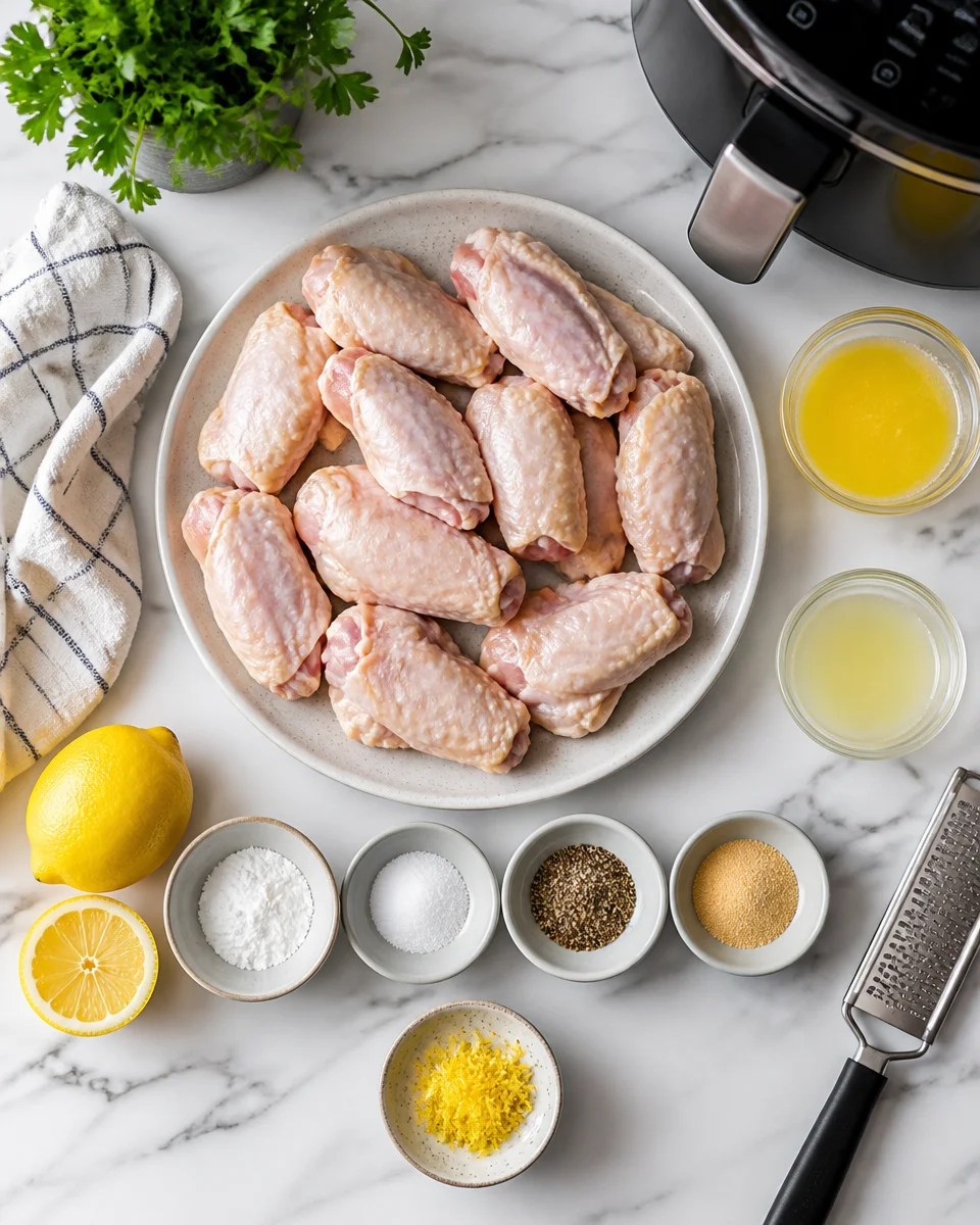 Air Fryer Lemon Pepper Wings