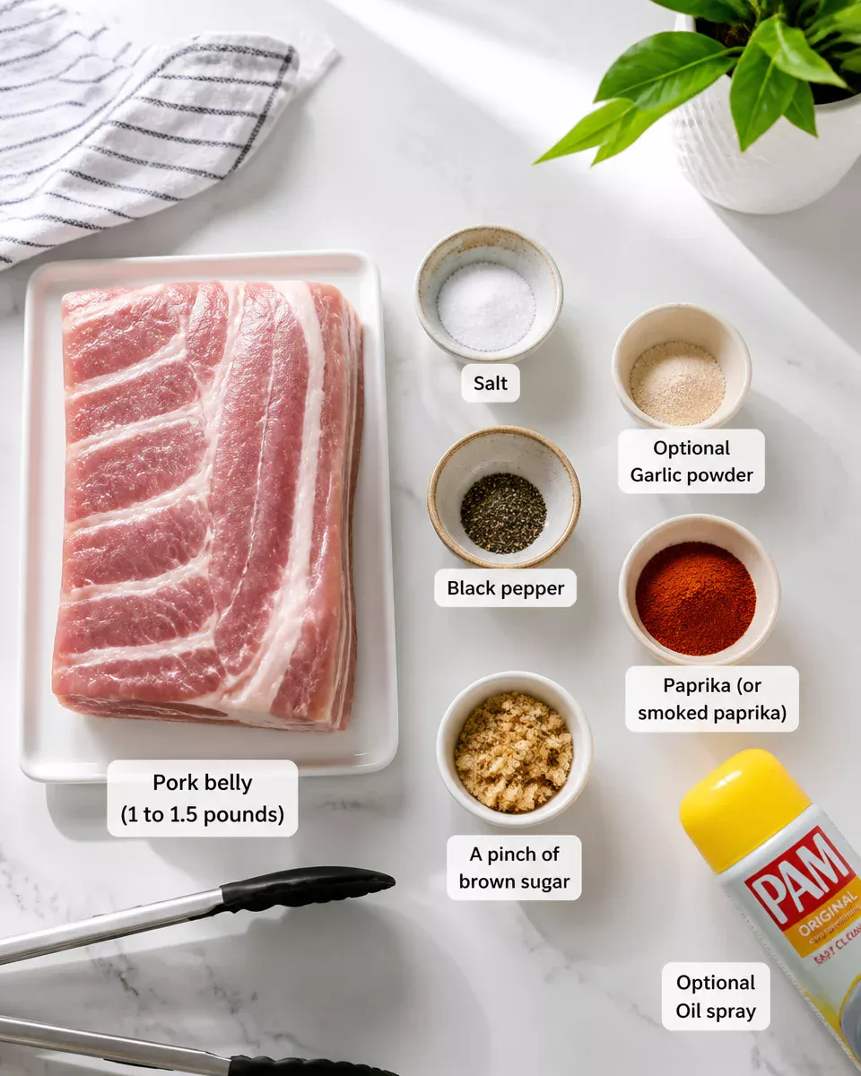Air Fryer Pork Belly Bites