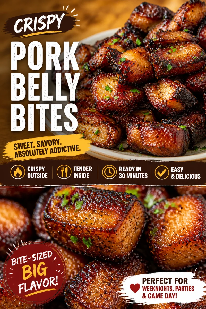 Air Fryer Pork Belly Bites