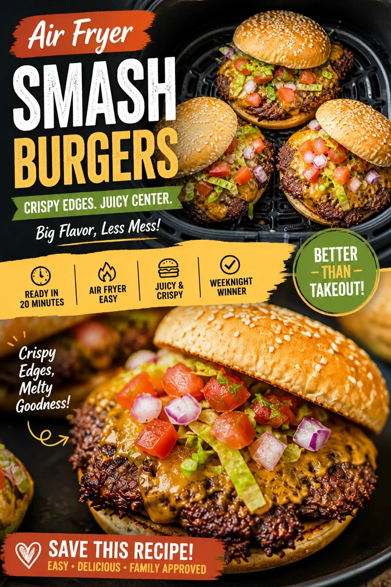 Air Fryer Smash Burgers