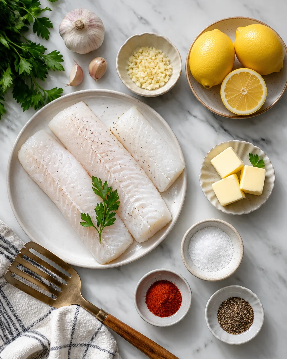 Baked Cod with Lemon Butter