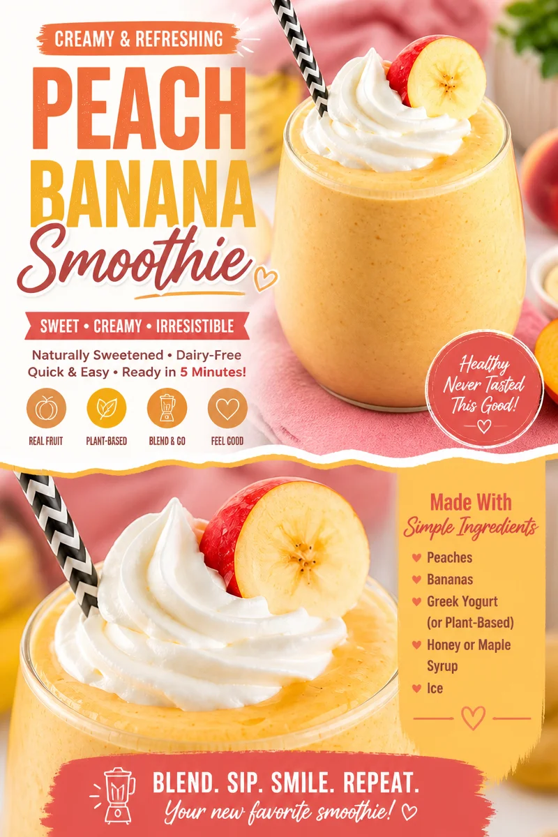 Banana Peach Smoothie