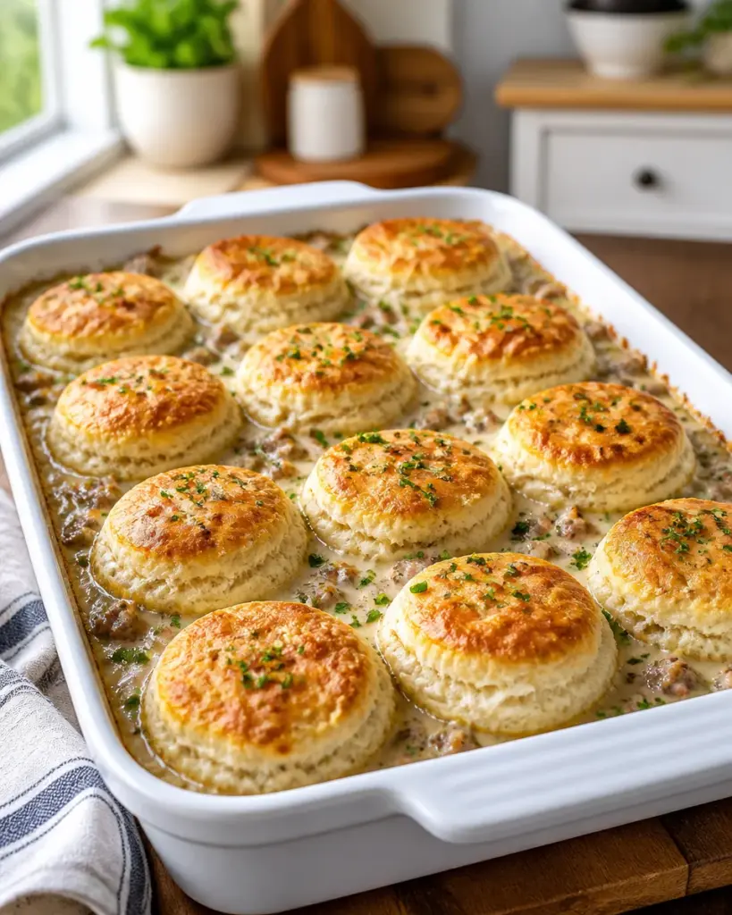 Biscuits and Gravy Casserole