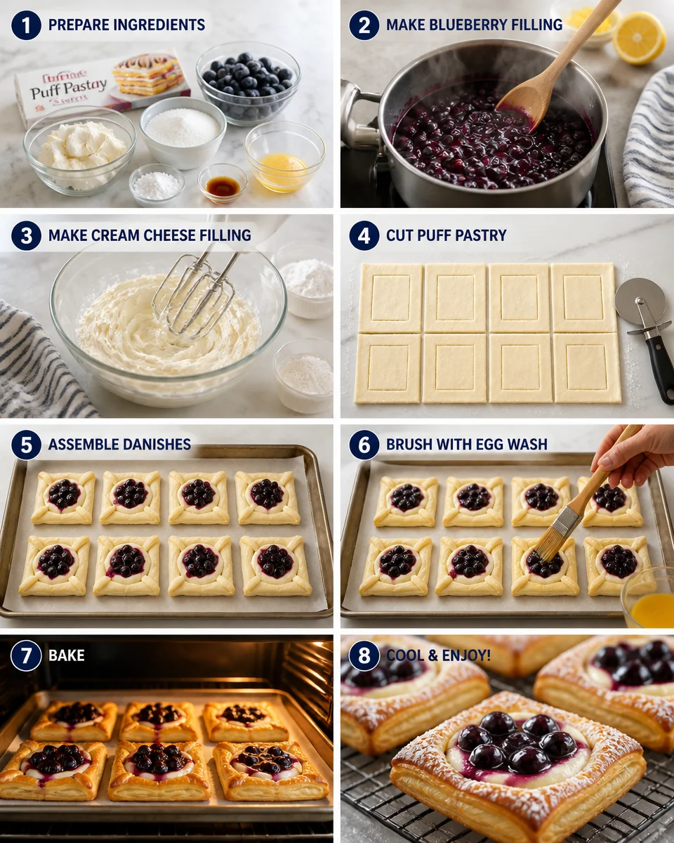 Blueberry Cream Cheese Danish