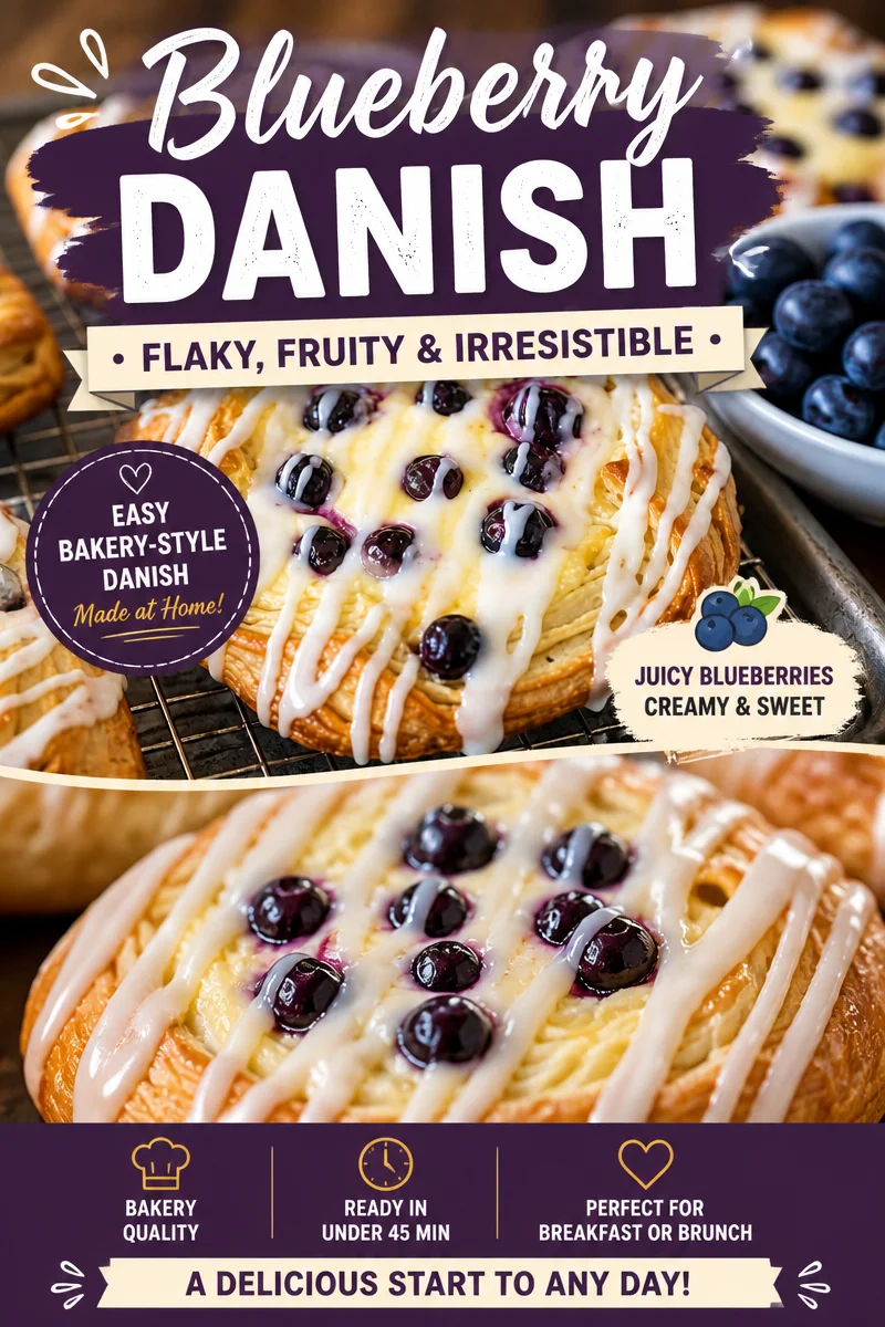 Blueberry Cream Cheese Danish