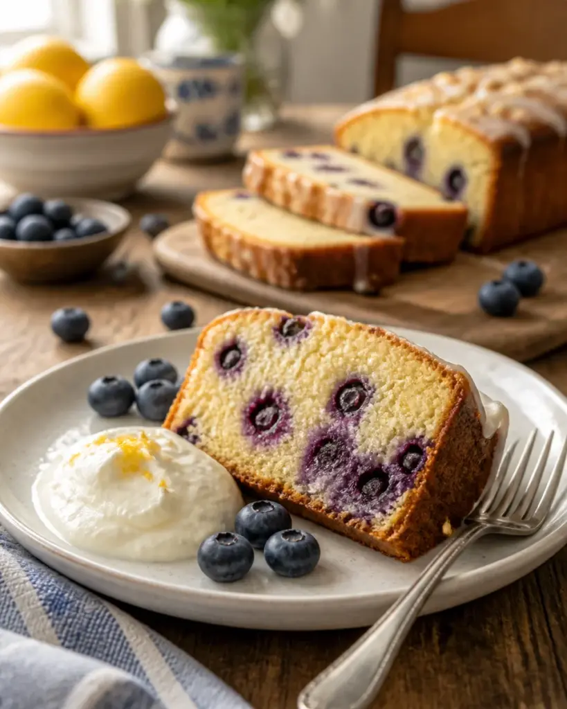 Blueberry Lemon Pound Cake