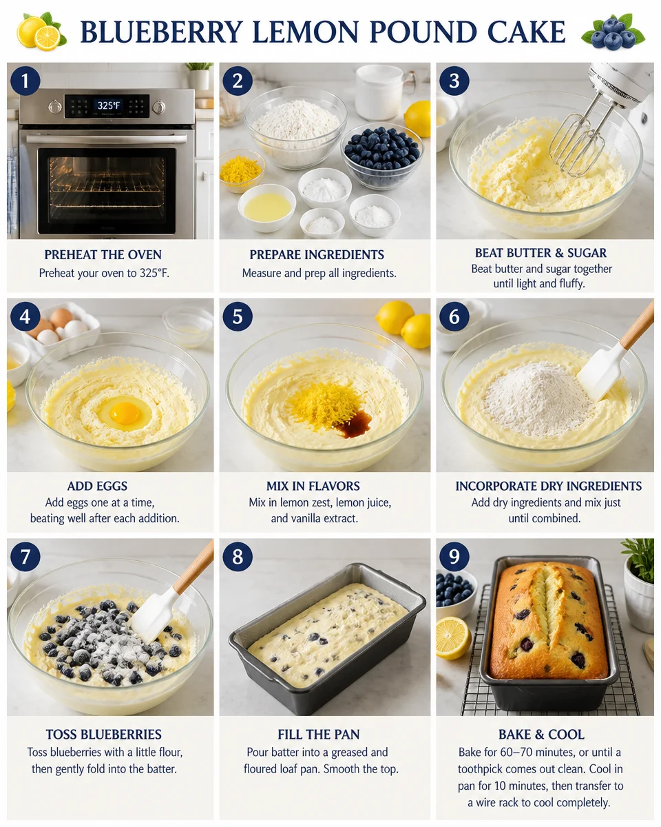 Blueberry Lemon Pound Cake