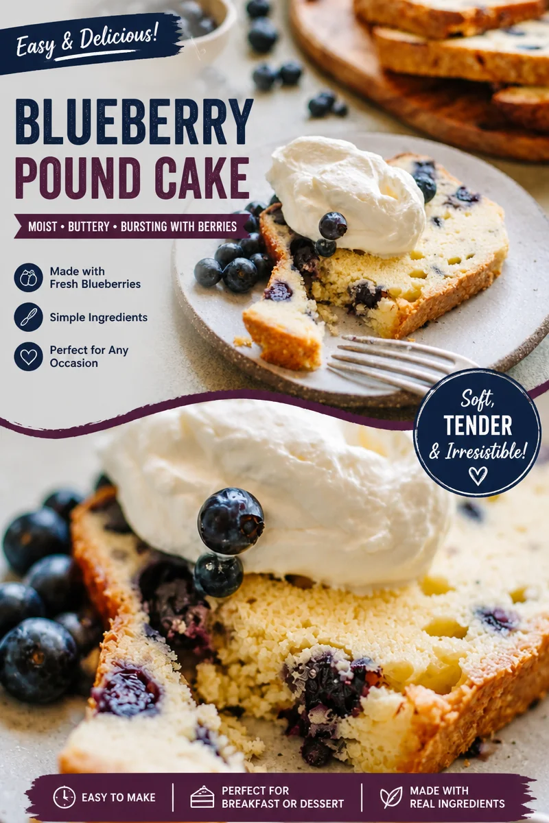 Blueberry Lemon Pound Cake