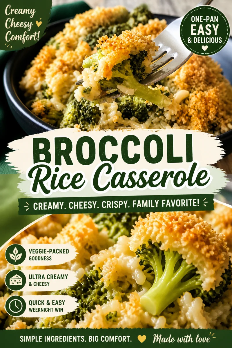 Cheesy Broccoli Rice Casserole