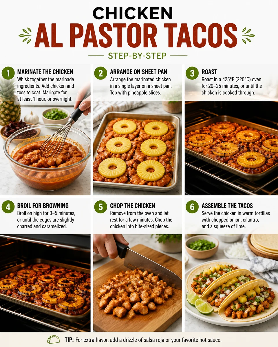 Chicken Al Pastor Tacos