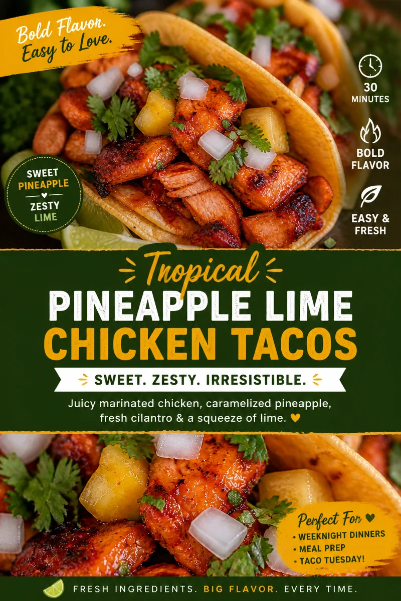 Chicken Al Pastor Tacos