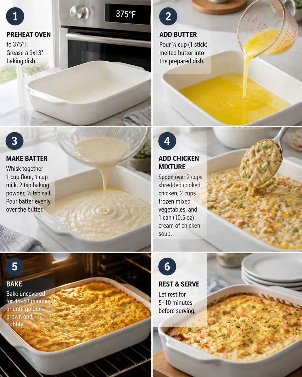 Chicken Cobbler Casserole