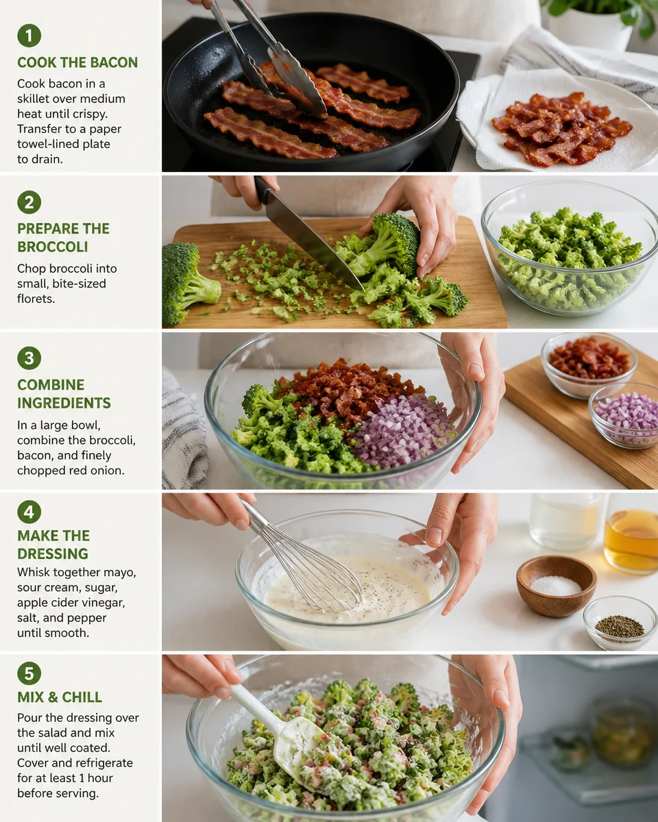 Creamy Broccoli Salad with Bacon