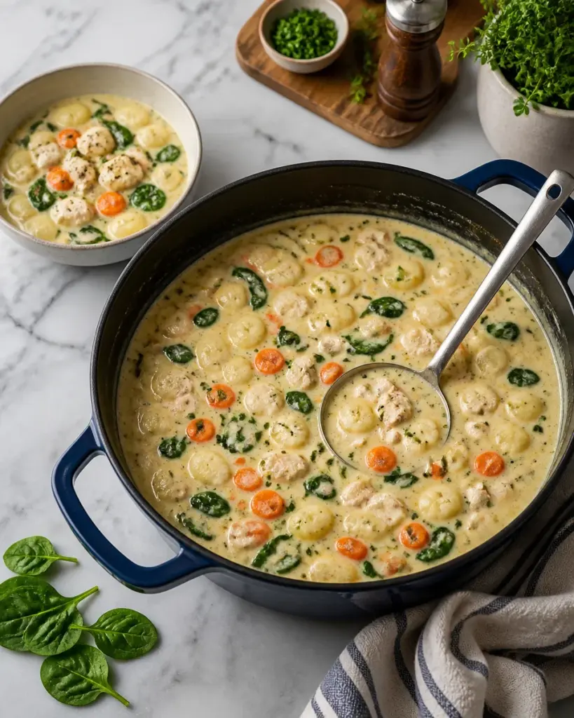 Creamy Chicken Gnocchi Soup Copycat