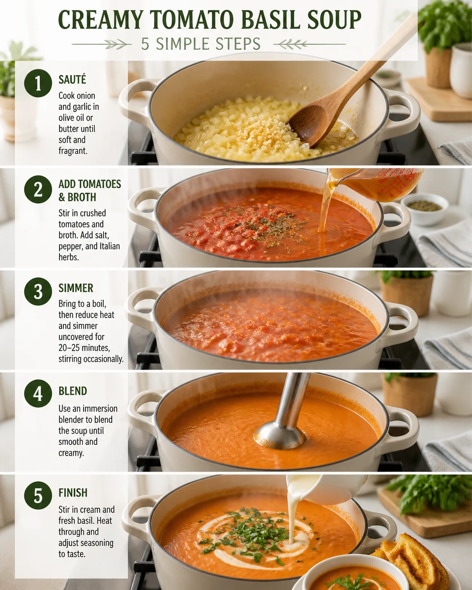 Creamy Tomato Basil Soup