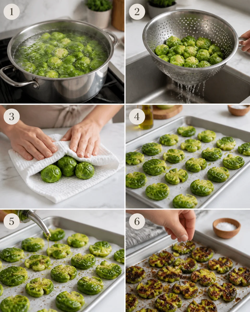 Crispy Smashed Brussels Sprouts