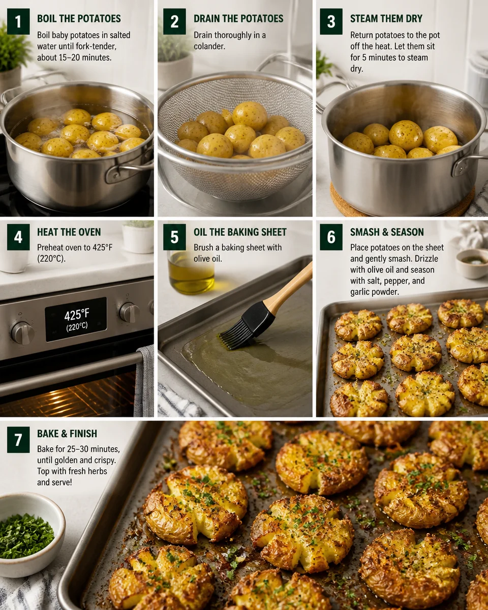Crispy Smashed Potatoes
