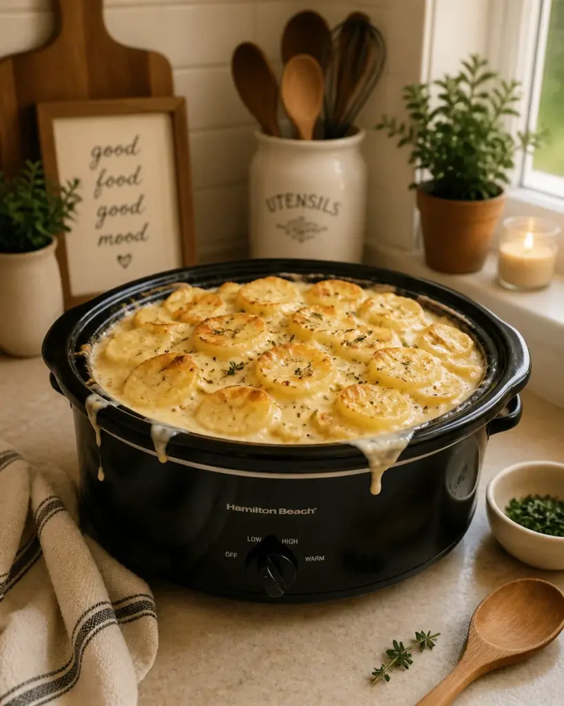 Crockpot scalloped potatoes