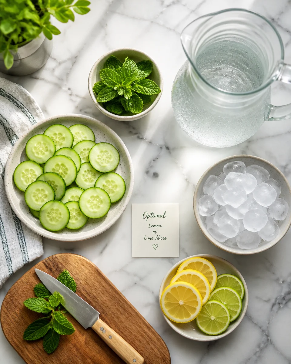 Cucumber Mint Infused Water