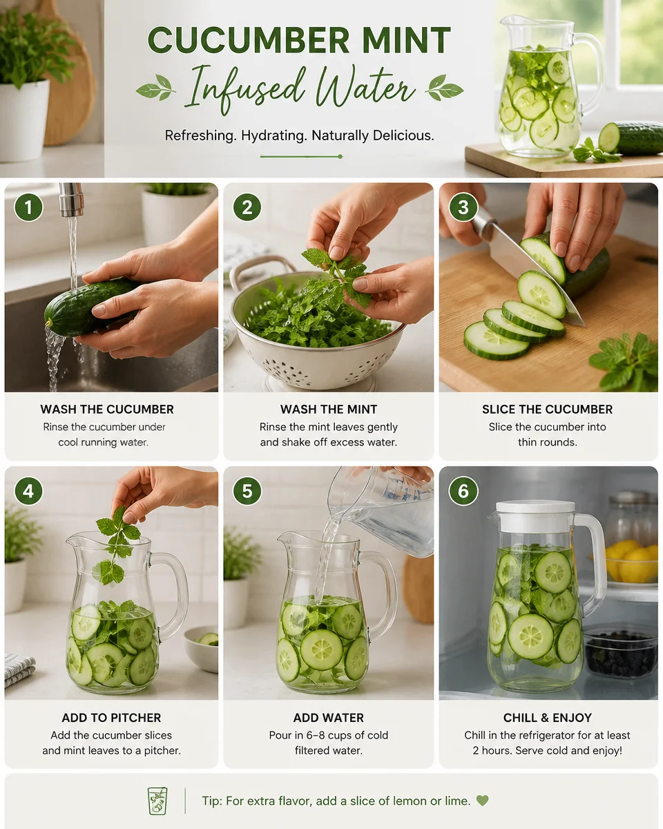 Cucumber Mint Infused Water