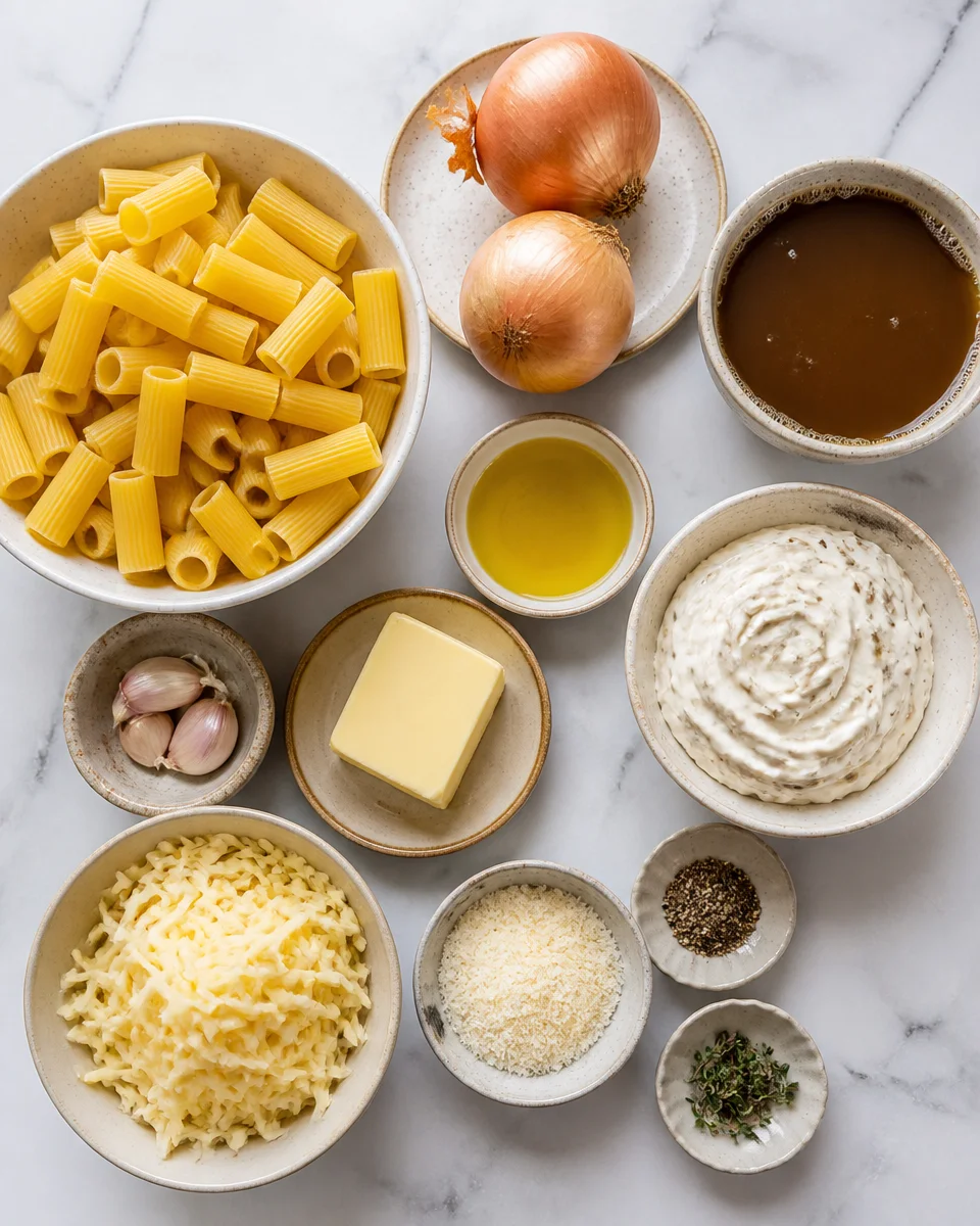 French Onion Dip Pasta
