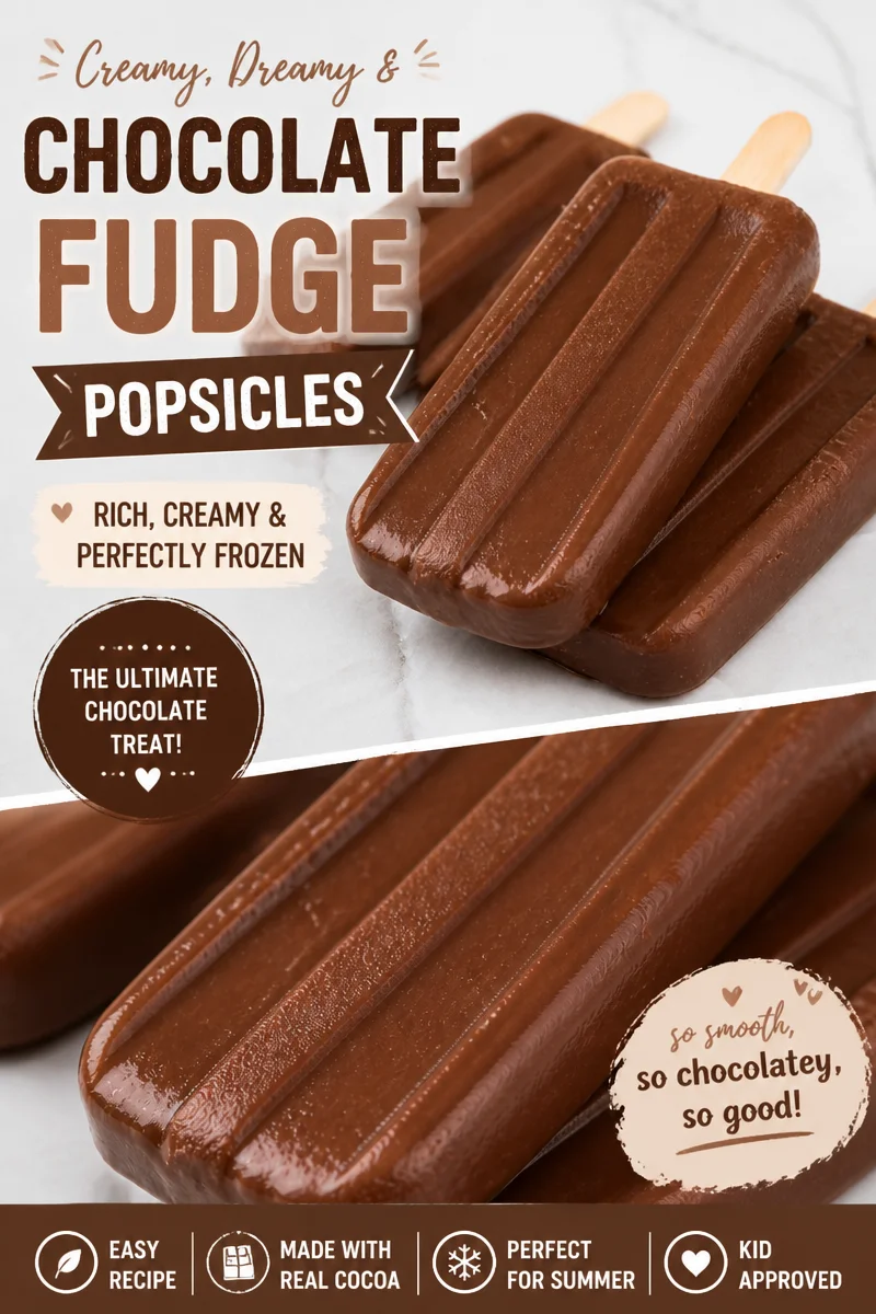 Homemade Fudge Popsicles