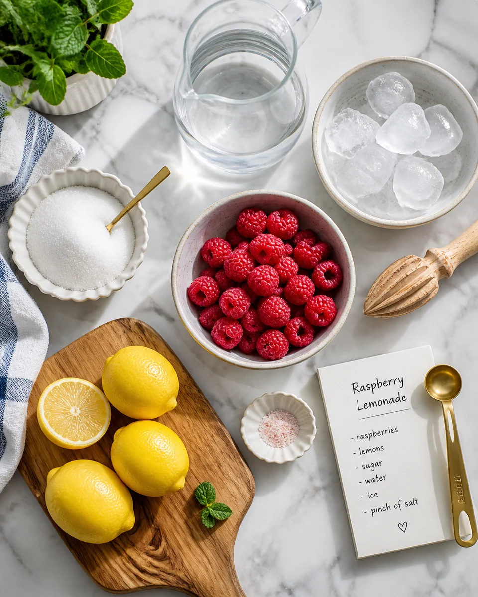 Homemade Raspberry Lemonade