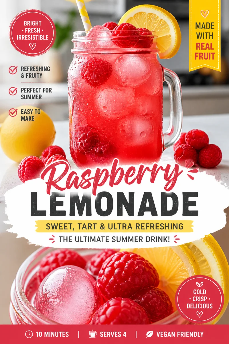 Homemade Raspberry Lemonade