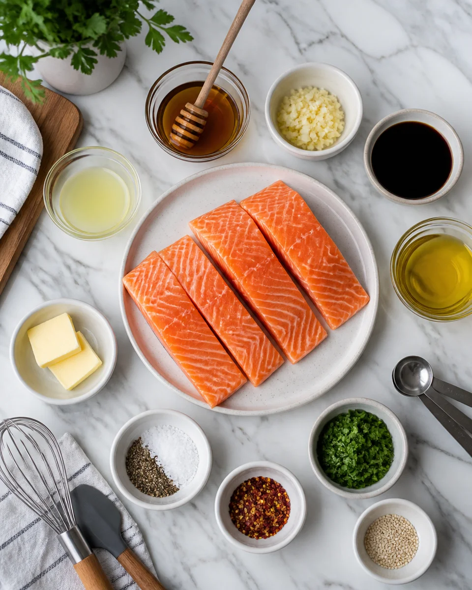 Honey Garlic Salmon Skillet