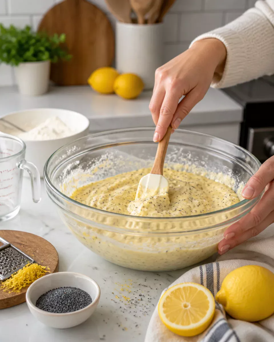 Iced Lemon Poppy Seed Loaf