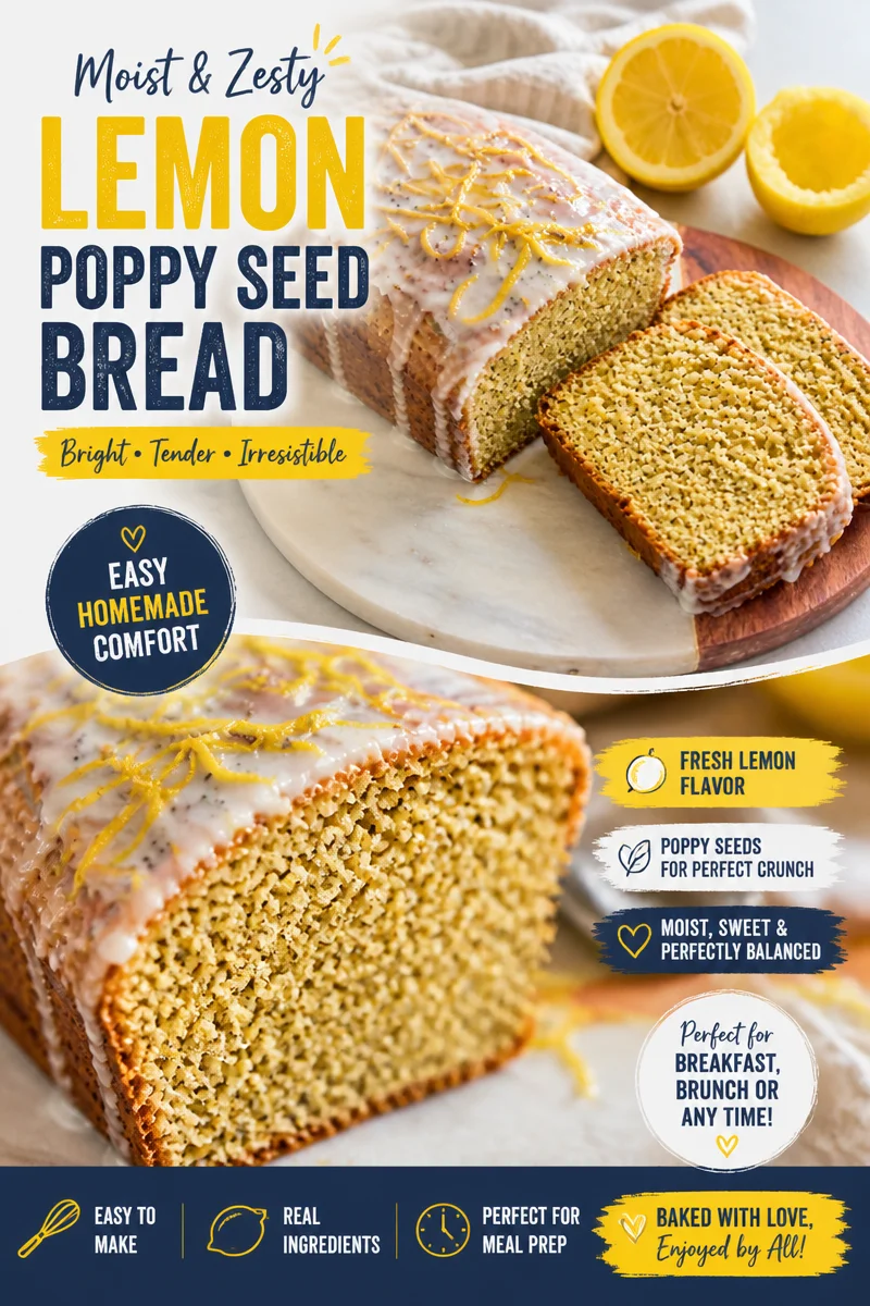 Iced Lemon Poppy Seed Loaf