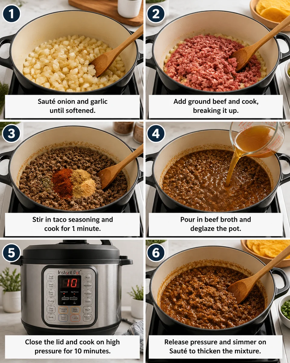Instant Pot Ground Beef Tacos