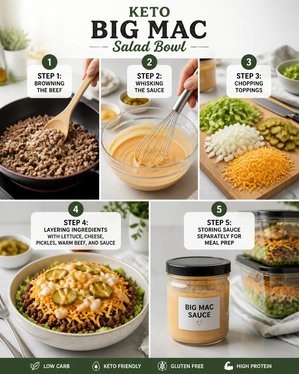 Keto Big Mac Salad Bowl