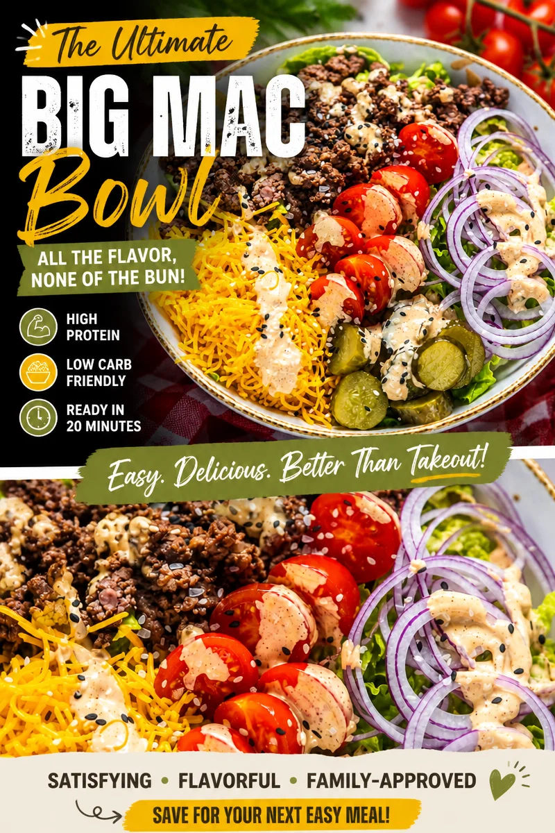 Keto Big Mac Salad Bowl